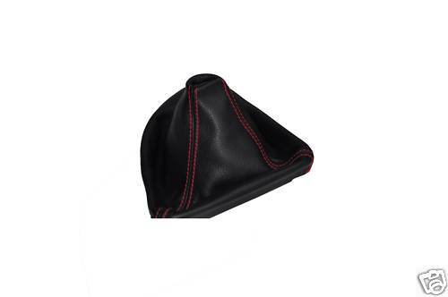 FITS BMW E87 1 SERIES 04+ LEATHER GEAR GAITER RED ST CUSTOM NEW MADE IN UK