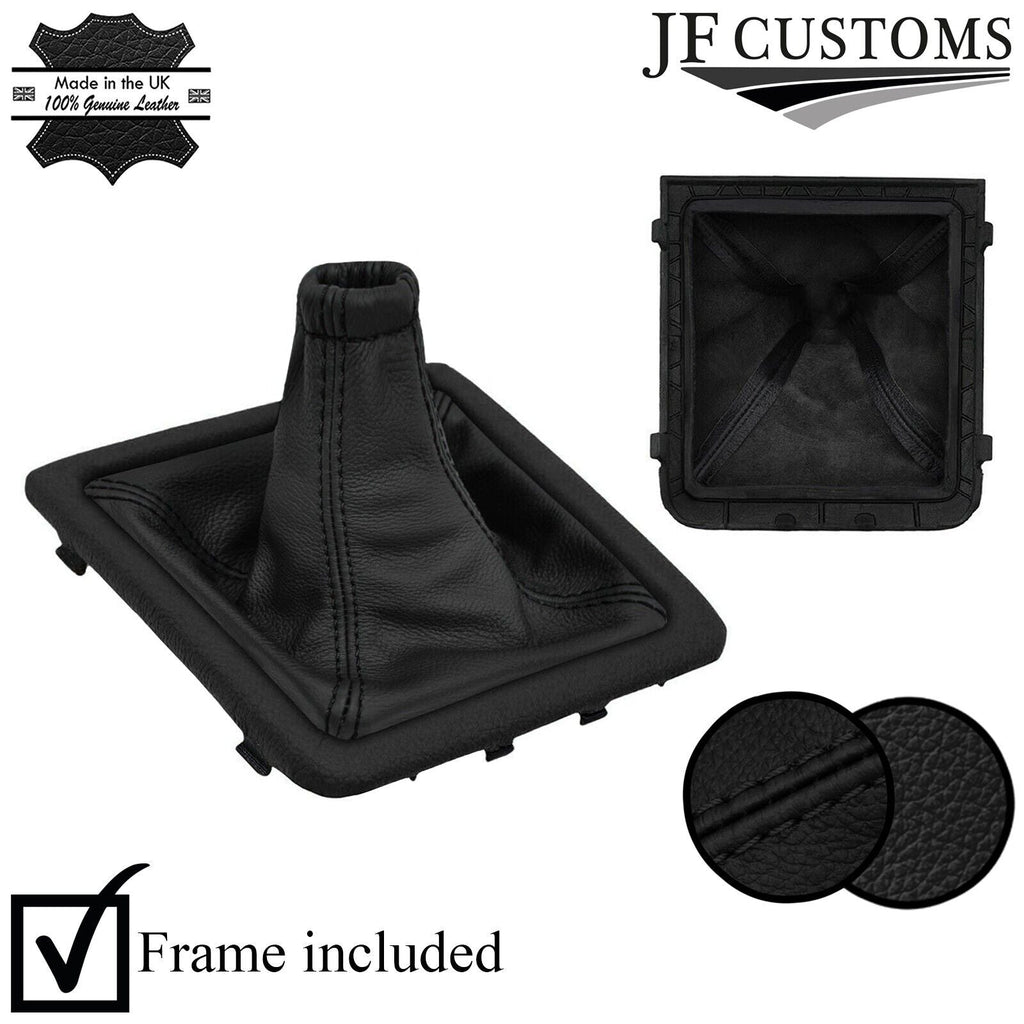 BLACK LEATHER GEAR+SURROUND COVER+FRAMES FITS VAUXHALL VECTRA C 02-08 CUSTOM NEW