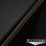 ORANGE STITCH CENTRE CONSOLE LEATHER COVER FITS NISSAN 350Z 33Z 05-09 FACELIFT