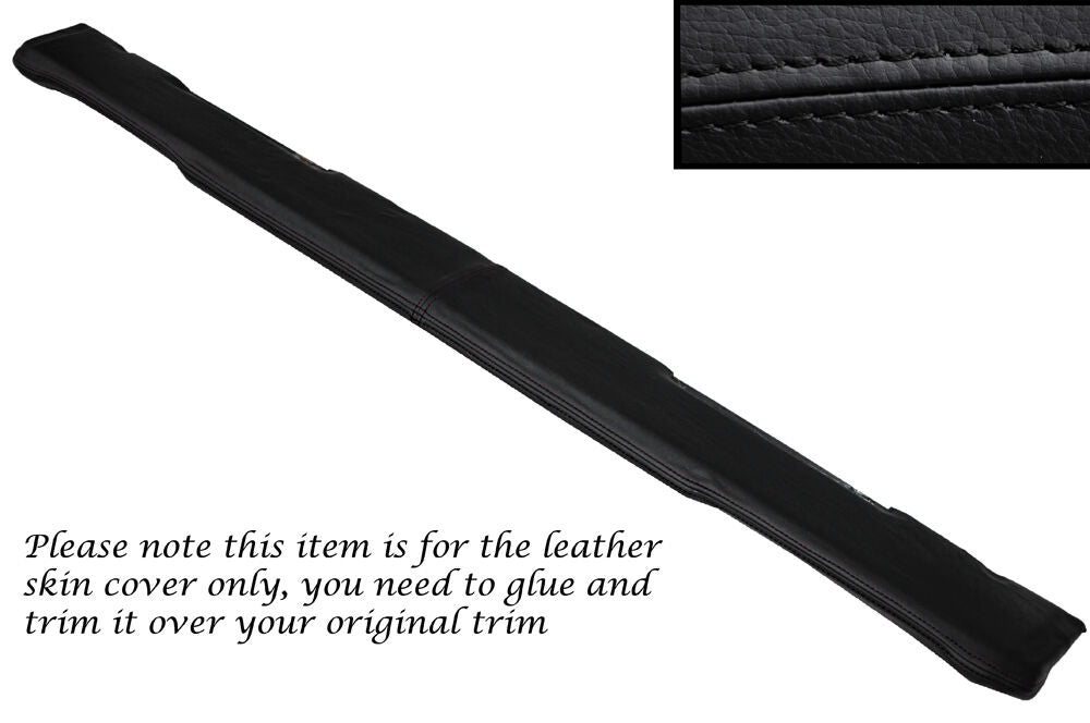 BLACK STITCH TOP DASH DASHBOARD LEATHER SKIN COVERS FITS LAND ROVER SERIES 3