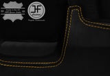 YELLOW STITCH CENTRE CONSOLE + GAITERS LEATHER COVERS FOR MERCEDES G WAGON W460