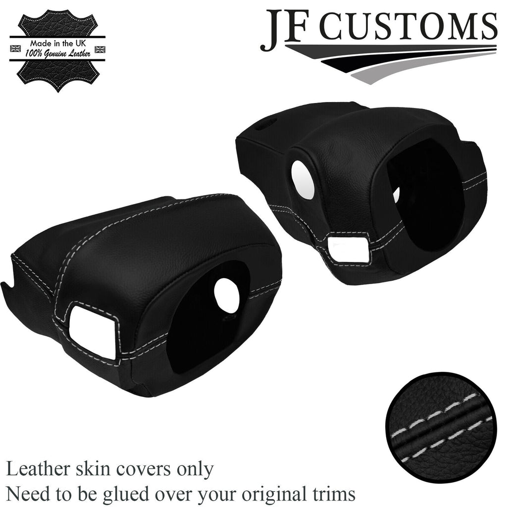 L GREY STITCH LEATHER STEERING SHROUD COVER FOR HONDA CIVIC MK6 EK4 EK9 96-00