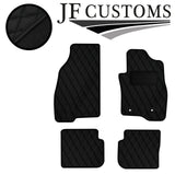 BLACK DIAMOND VINYL 4X TAILORED FLOOR CARPETS FOR FIAT PUNTO EVO 10-12 JF1