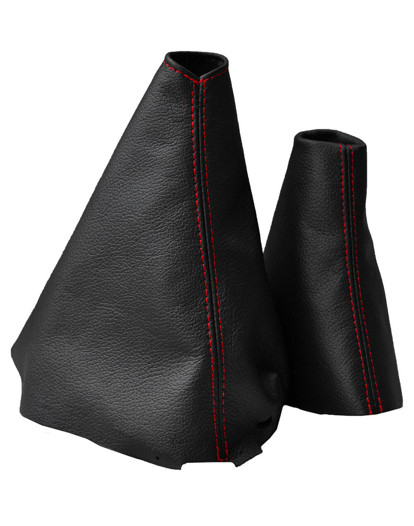RED STITCH FITS RENAULT MEGANE MK3 MKIII 2008-2013 GEAR + HANDBRAKE GAITERS