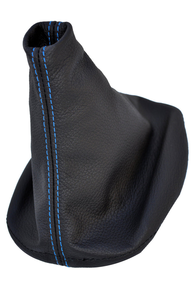 BLUE STITCH FITS VW TOURAN 2003-2010 5 OR 6 SPEED GEAR GAITER REAL LEATHER