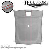 RED STITCH L GREY SUEDE ROOF HEADLINER COVER FOR MITSUBISHI LANCER EVO 7 8 9