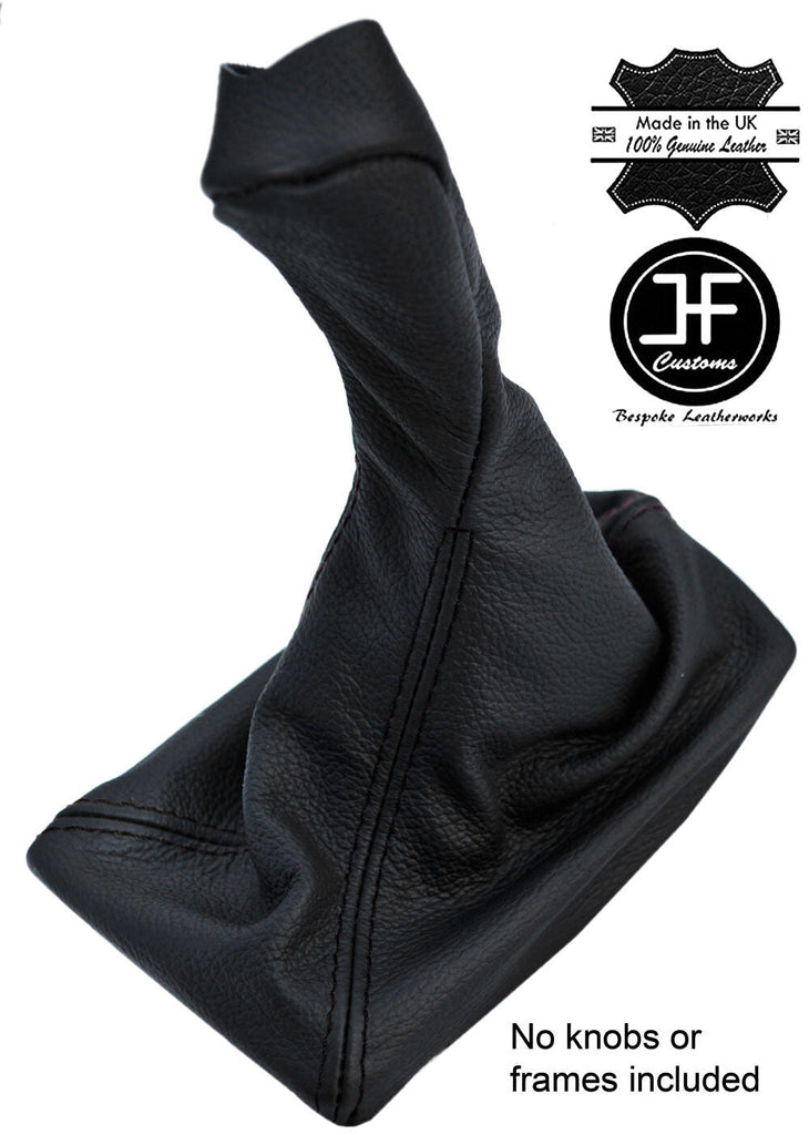 BLACK STITCH AUTOMATIC LEATHER GEAR KNOB GAITER FOR MERCEDES E CLASS W211 03-06