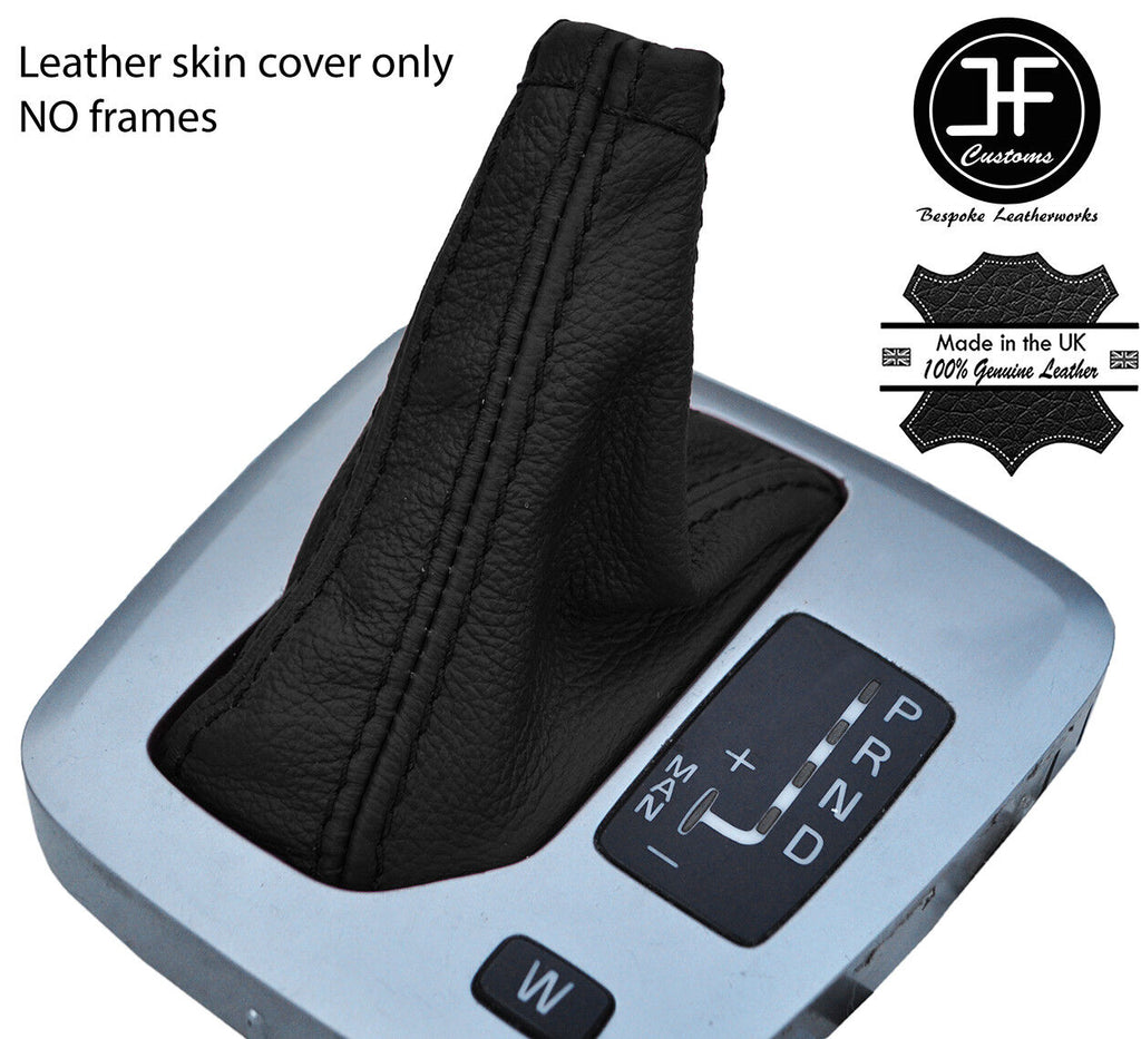 BLACK TOP GRAIN REAL LEATHER AUTO AUTOMATIC GEAR GAITER FOR VOLVO XC90 02-14