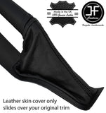 BLACK STITCH TOP GRAIN LEATHER HANDBRAKE GAITER FITS FORD FOCUS 2014-2018