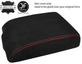 RED STITCH REAL SUEDE ARMREST COVER FOR LAND ROVER DISCOVERY TD5 300 96-04