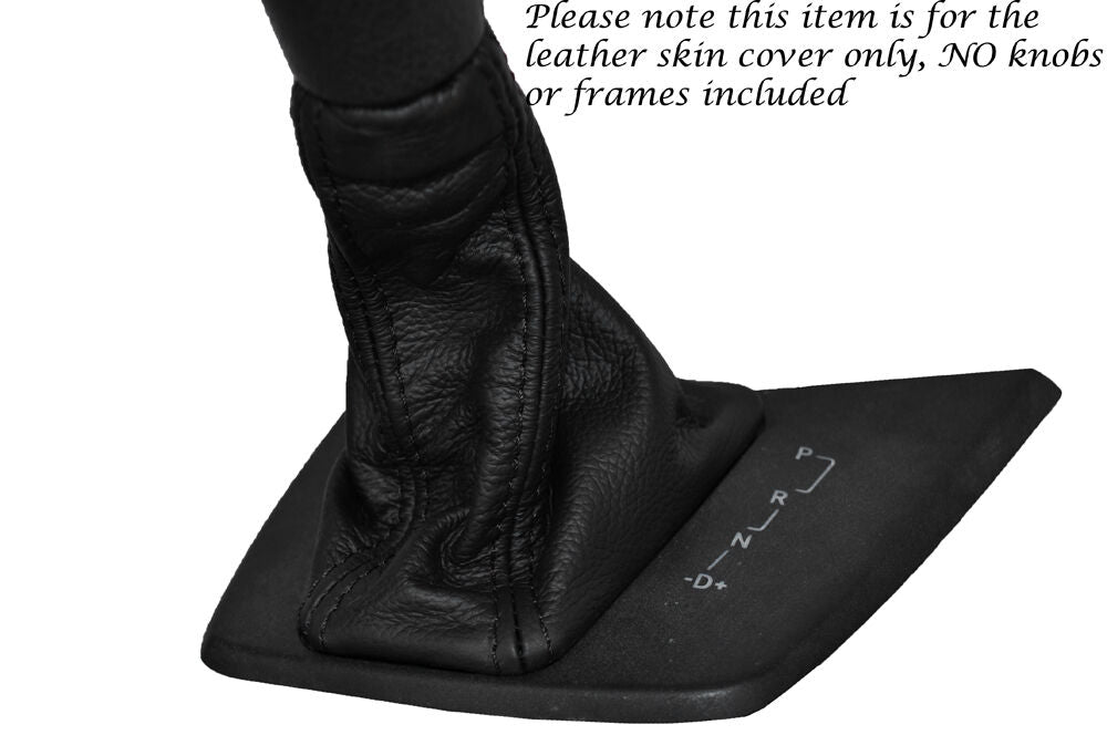 BLACK STITCH AUTO AUTOMATIC LTHR GEAR GAITER FITS MERCEDES SPRINTER W906 06-14