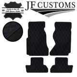 PURPLE DIAMOND STITCH VINYL 4X TAILORED FLOOR MAT CARPETS FOR MAZDA RX7 91-02