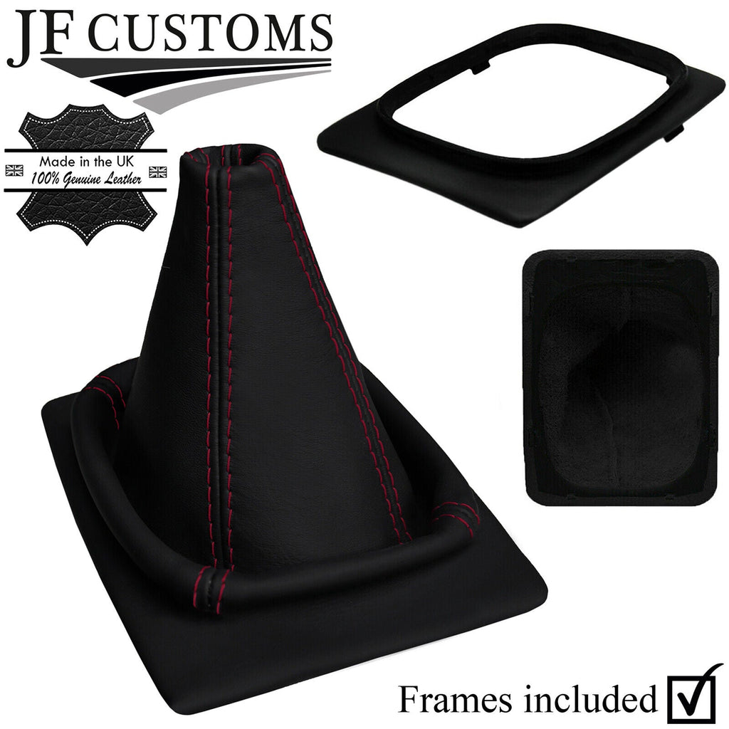 BURGUNDYSTITCH NAPPA GEAR GAITER + PLASTIC BASE FRAME FOR PORSCHE 924 944 80-85