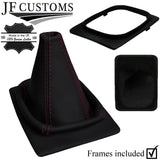 BURGUNDYSTITCH NAPPA GEAR GAITER + PLASTIC BASE FRAME FOR PORSCHE 924 944 80-85