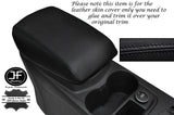BLACK STITCH MANUAL LEATHER ARMREST COVER ONLY FITS FORD C MAX C-MAX 11-15