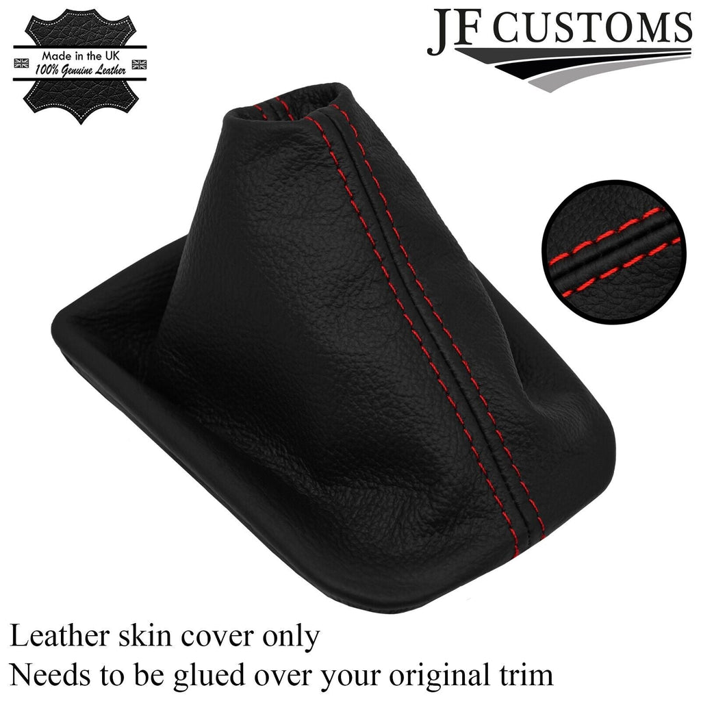 RED STITCH LEATHER GEAR GAITER COVER FITS SEAT IBIZA MK5 V 17-20 CUSTOM NEW