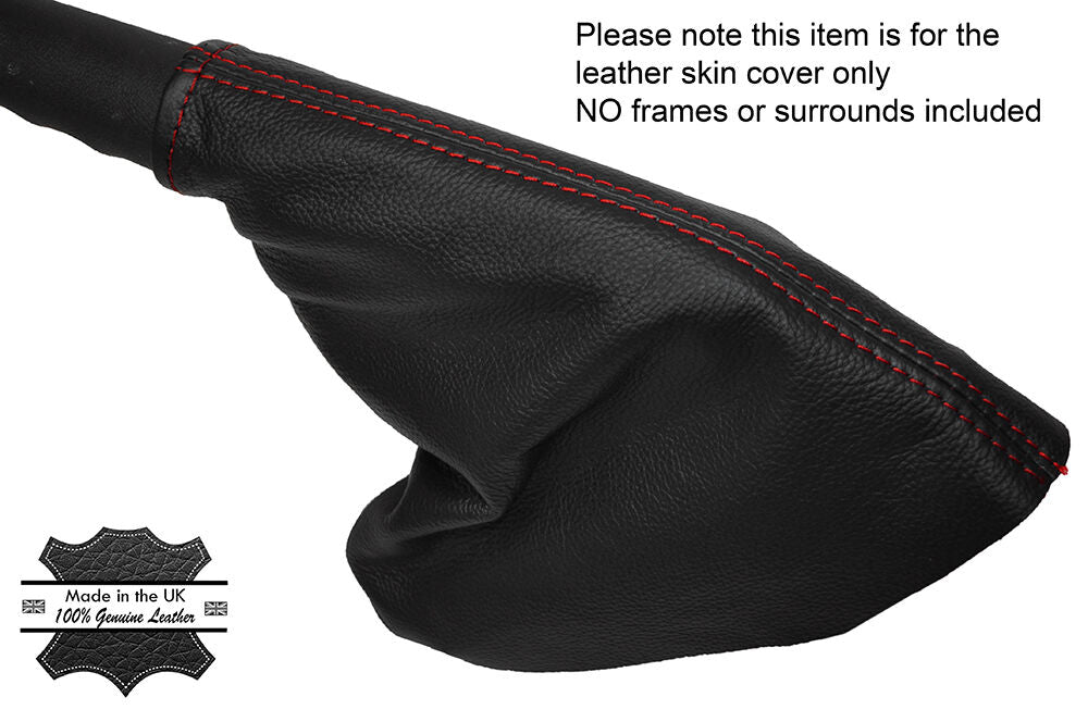 RED STITCH LEATHER SKIN HANDBRAKE GAITER FITS BMW MINI COOPER F55 F56 14-16