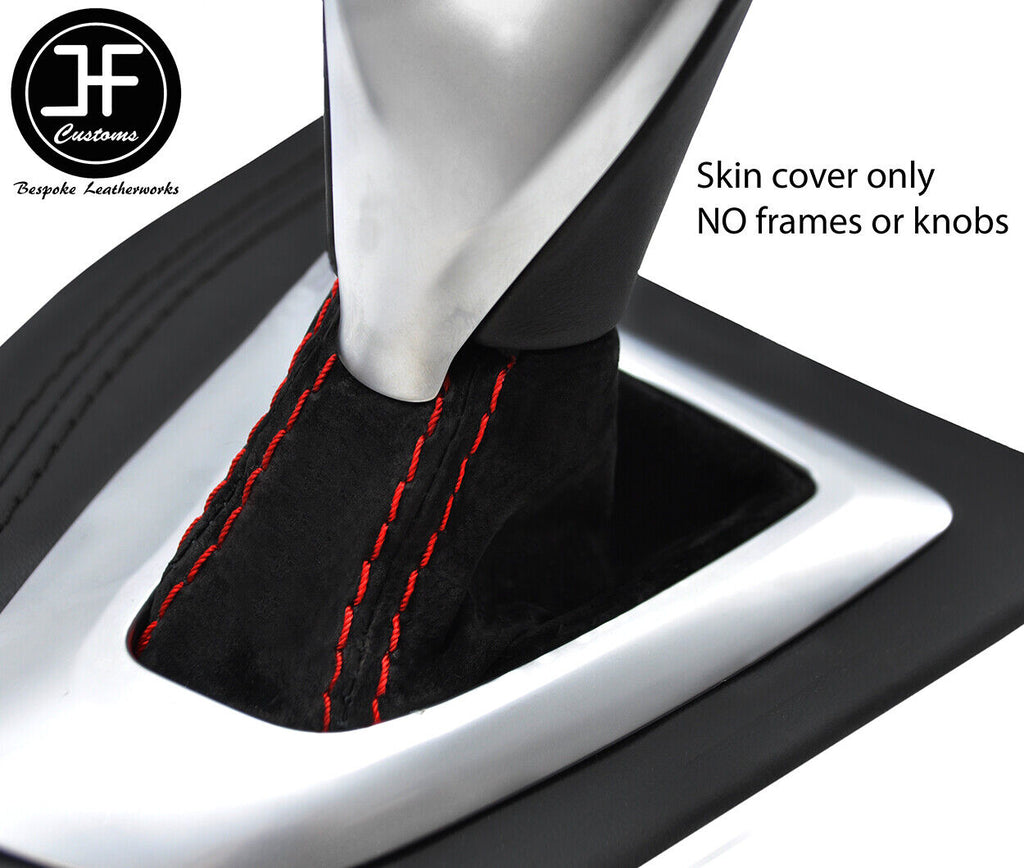 RED STITCH SUEDE AUTOMATIC GEAR GAITER FOR BMW 2 SERIES F22 F23 2013-2019