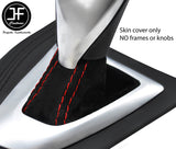 RED STITCH SUEDE AUTOMATIC GEAR GAITER FOR BMW 2 SERIES F22 F23 2013-2019