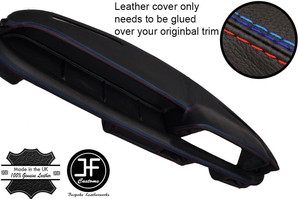 TRI STITCHING DASH DASHBOARD LEATHER SKIN COVER FITS BMW 2002 E10 TI TII