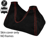 RED STITCH REAL SUEDE  GEAR GAITER FOR VAUXHALL OPEL FRONTERA MK1 91-97