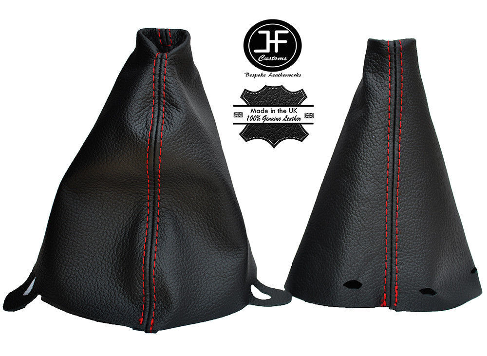 RED STICH MANUAL LEATHER GEAR HANDBRAKE GAITER FOR BMW MINI COOPER S ONE R50