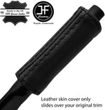 BLACK STITCH TOP GRAIN REAL LEATHER HANDBRAKE HANDLE COVER FOR FIAT X1/9 X19