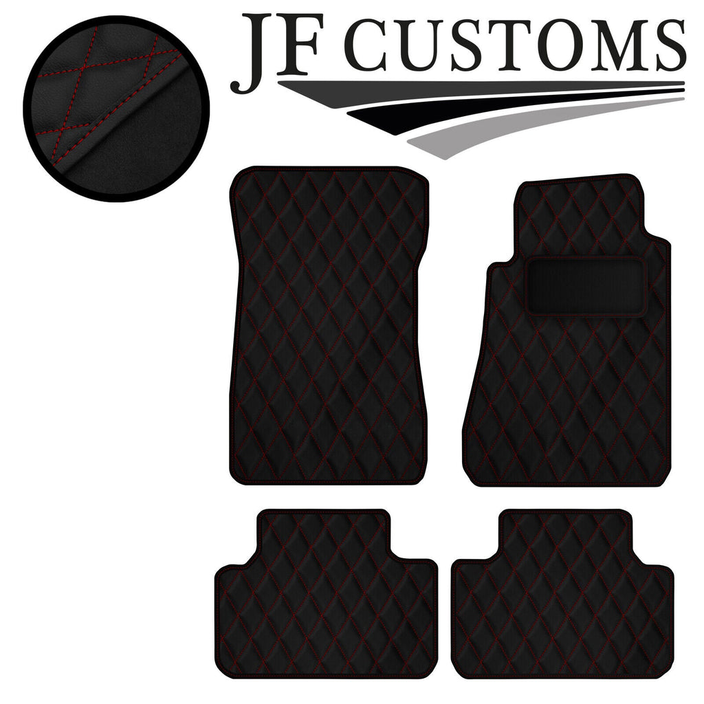 D RED DIAMOND VINYL 4XTAILORED FLOOR CARPETS FOR MERCEDES C CLASS W202 93-00 JF1