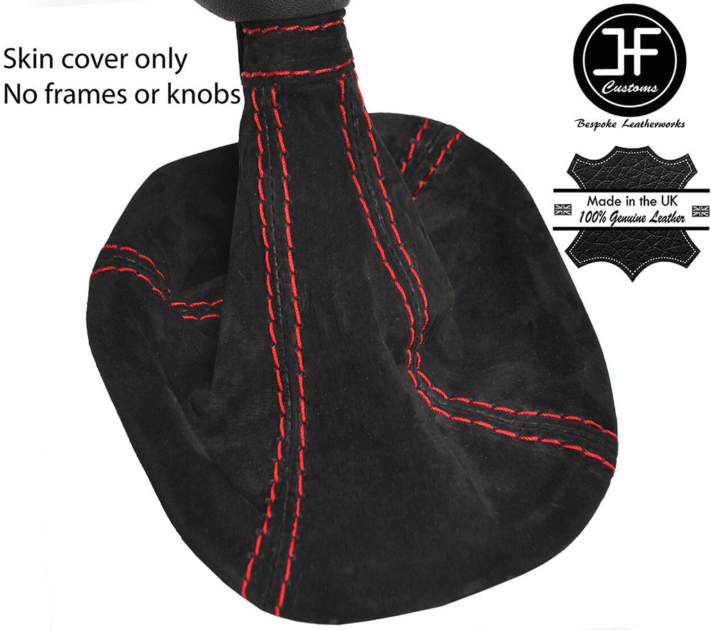 RED STITCH AUTO AUTOMATIC REAL SUEDE GEAR GAITER FOR IVECO DAILY 2007-2014