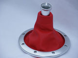 FITS AUDI TT LEATHER GEAR GAITER SHIFT BOOT 98-06 RED CUSTOM NEW MADE IN UK