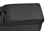 FITS LOTUS ELAN M100 LEATHER  ARMREST COVER green stitch CUSTOM NEW MADE IN UK