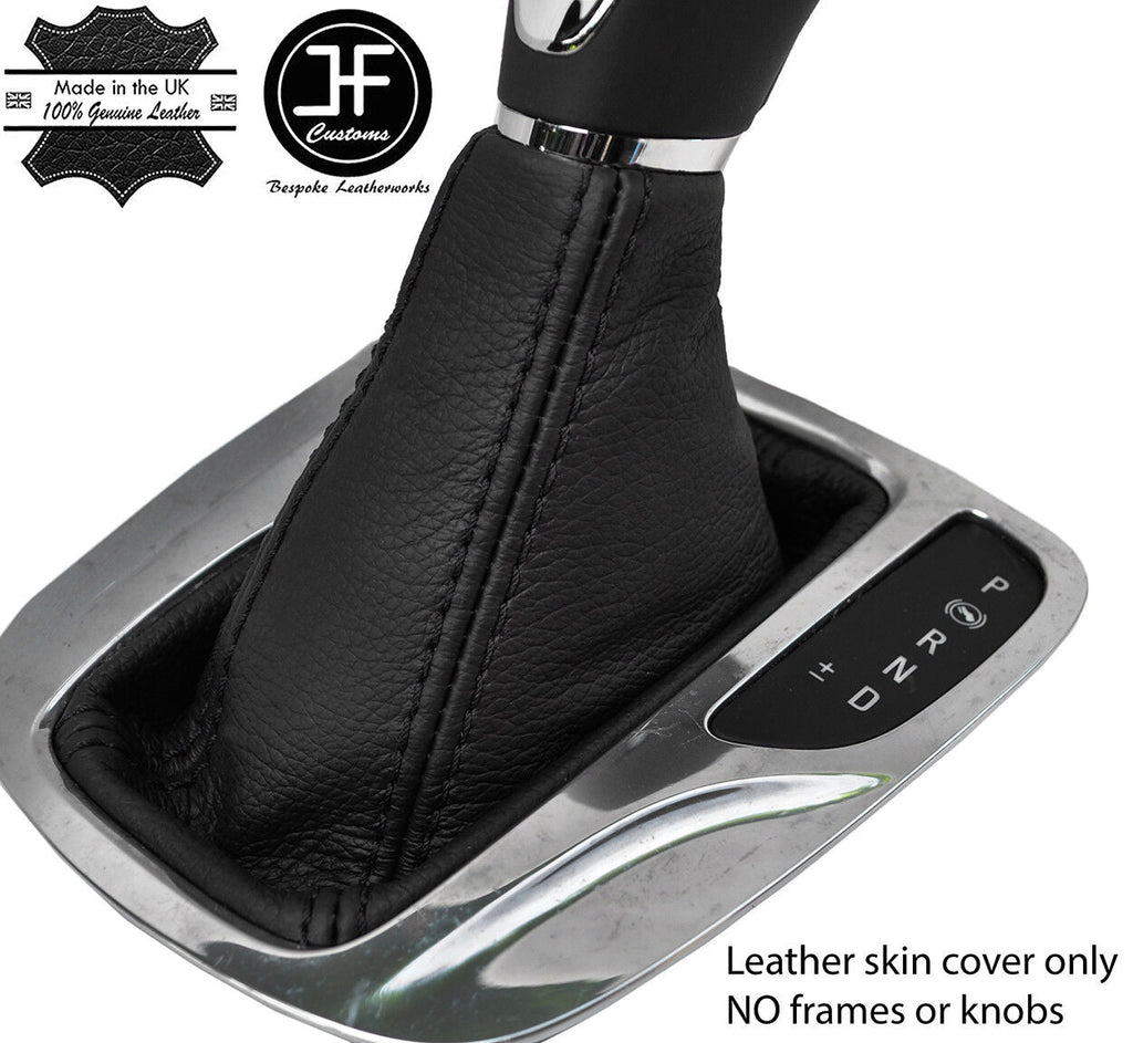 BLACK STITCH LEATHER AUTOMATIC GEAR GAITER FOR VAUXHALL OPEL ASTRA K MK7 16-18