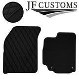 BLACK DIAMOND STITCH VINYL 4X TAILORED FLOOR CARPETS FOR SUZUKI SX4 MK1 06-13