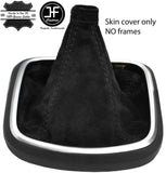 BLACK STITCHING REAL SUEDE MANUAL GEAR GAITER FOR FIAT TIPO II MK2 2015+