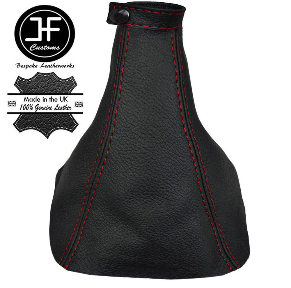 RED STITCH LEATHER GEAR GAITER WITH CLIP TOP FOR VAUXHALL OPEL INSIGNIA 08-16