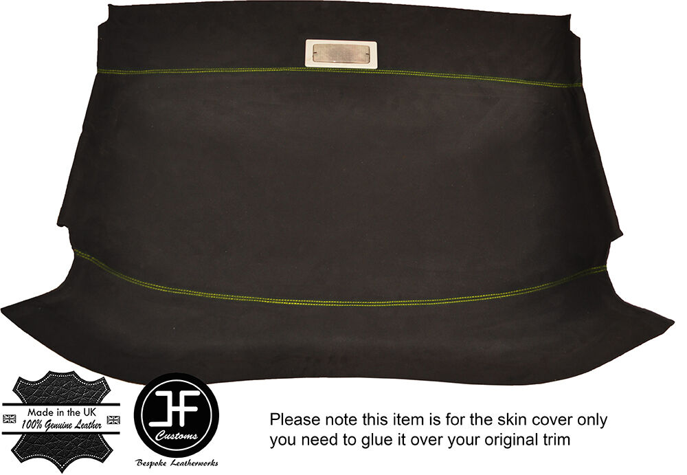 YELLOW STITCH FRONT ROOF HEADLINING LUXE SUEDE COVER FITS VW CADDY VAN MK2 95-04