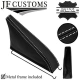 WHITE STITCHING LEATHER HANDBRAKE+METAL FRAME FOR TOYOTA CELICA TA22 TA23 RA28