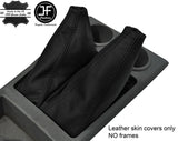 BLACK & BLACK MANUAL GEAR & HI LOW 2 TONE LEATHER GAITERS FOR FORD RANGER 06-11