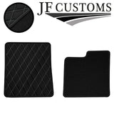L GREY DIAMOND STITCH VINYL 4X TAILORED FLOOR CARPETS FOR FORD CONSUL MK2 JF1