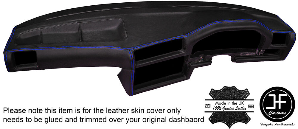 BLUE STITCH DASH DASHBOARD LEATHER SKIN COVER FOR BMW 3 SERIES E30 81-92 STYLE 2