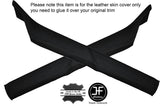 BLACK STITCH 2X A POST PILLAR LEATHER SKIN COVERS FITS BMW 5 SERIES E28 81-87