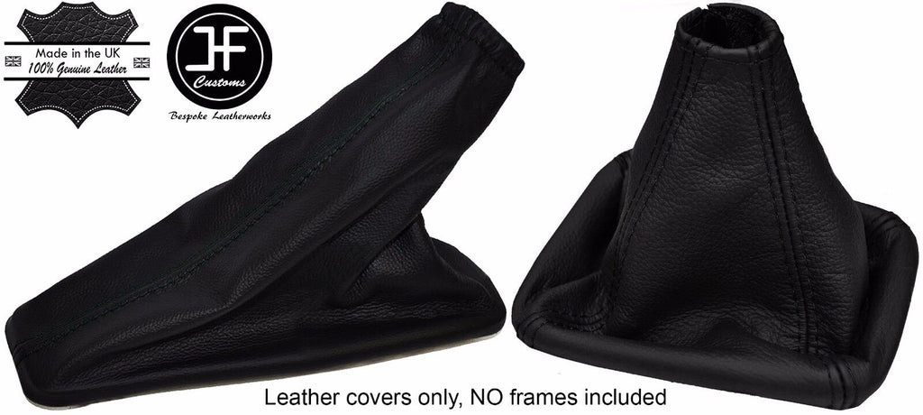 BLACK STITCH REAL LEATHER GEAR HANDBRAKE GAITER FOR ALFA ROMEO GIULIETTA 10-17