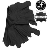 BLACK LEATHER 20 SQ FT HALF HIDE QUALITY TOP GRAIN GENUINE LEATHER CUSTOM NEW