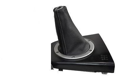 FITS HYUNDAI COUPE 99-02 GEAR GAITER SHIFT BOOT REAL LEATHER GREY STITCHING