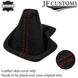 RED STITCH LEATHER AUTO AUTOMATIC GEAR GAITER COVER FOR HYUNDAI I10 14-19