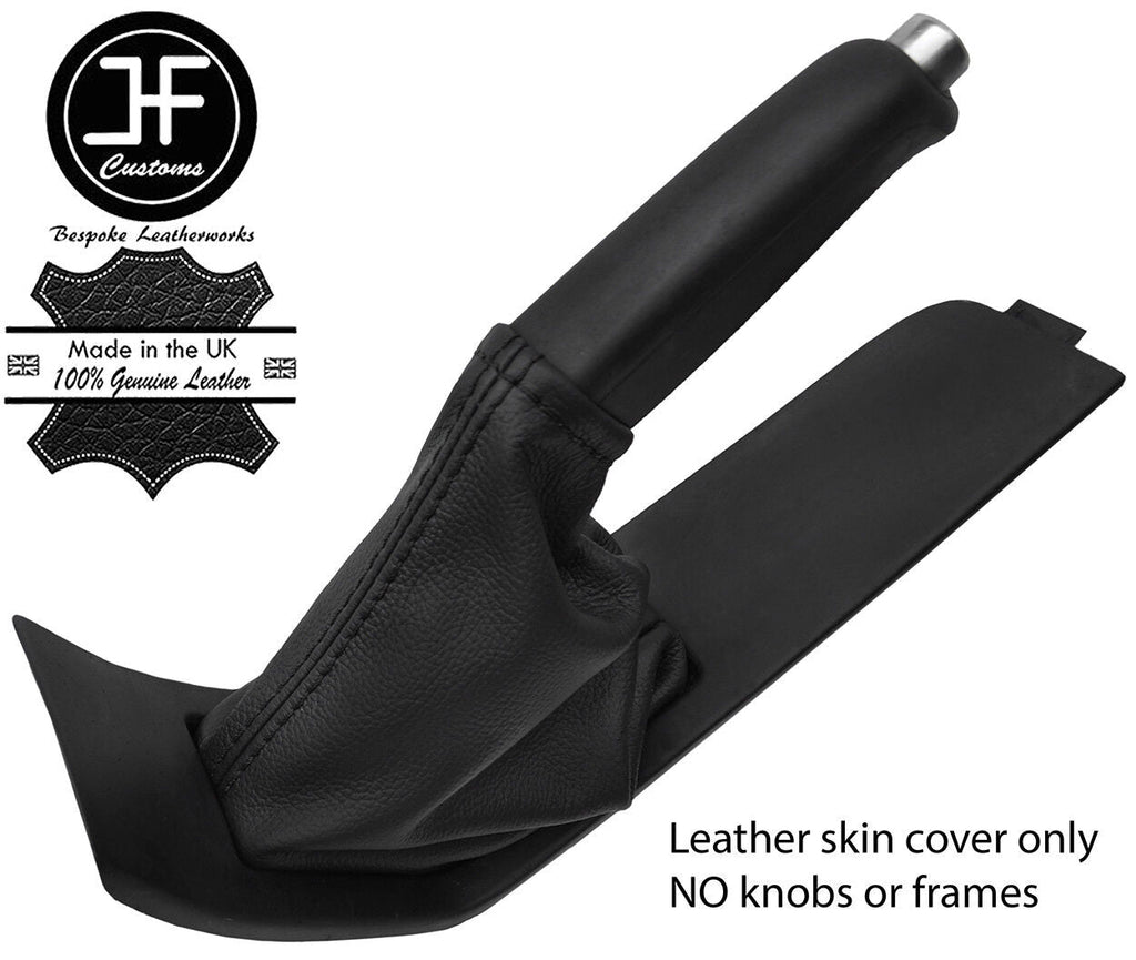 BLACK STITCH TOP GRAIN LEATHER HANDBRAKE GAITER FITS FORD MONDEO MK4 IV 07-13
