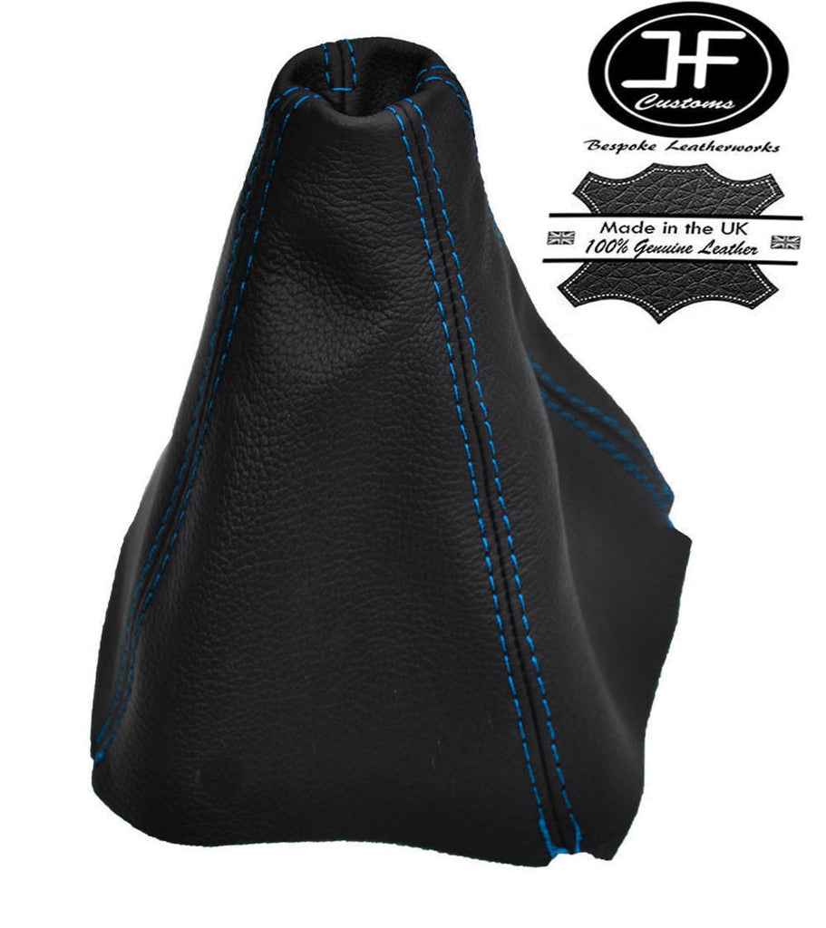 BLUE STITCHING MANUAL LEATHER GEAR GAITER FITS FORD MONDEO MK4 IV 2007-2014