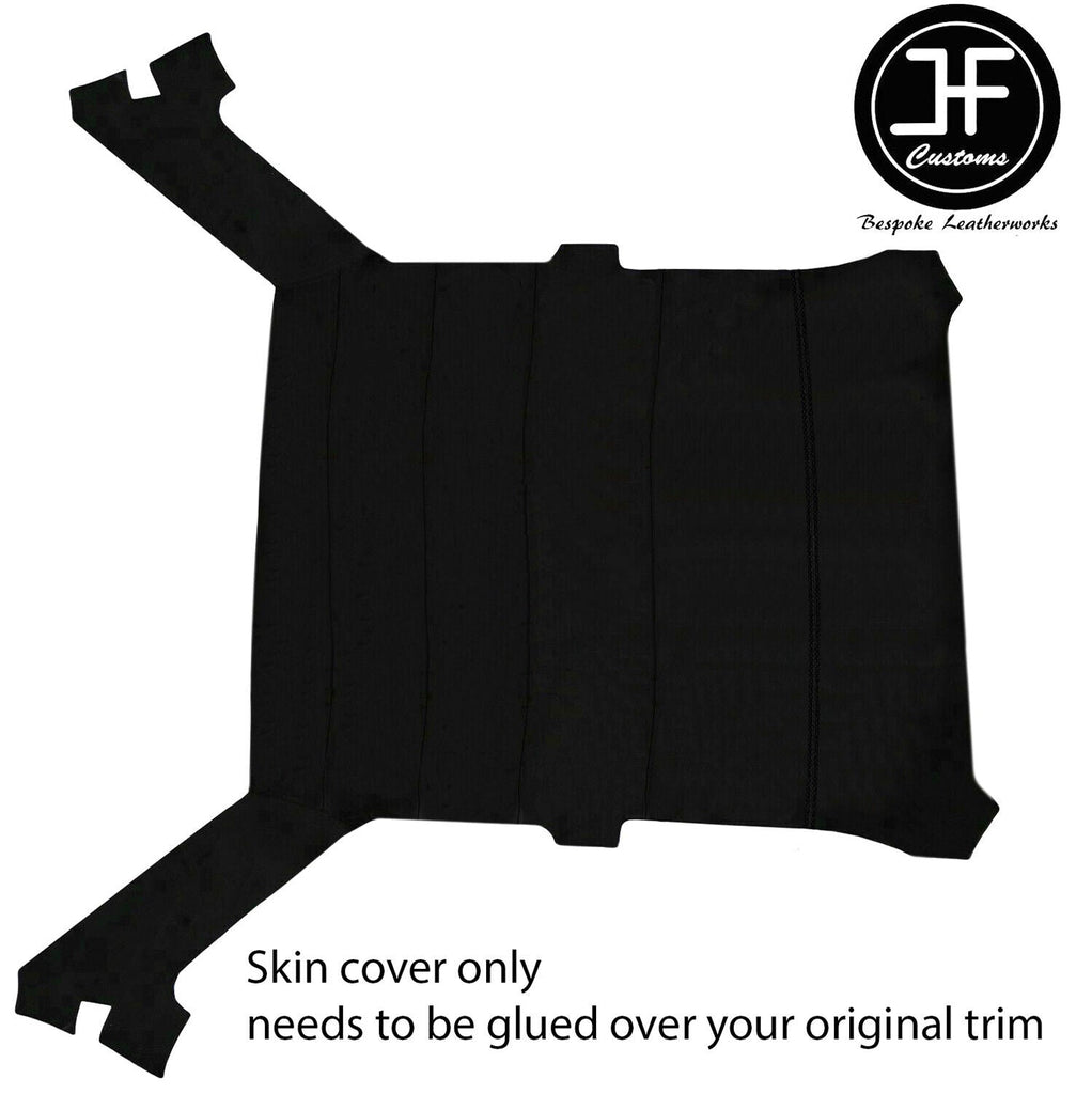 BLACK STITCH LUXE SUEDE HEADLINER NON SUN ROOF COVER FOR BMW E30 81-92 SALOON