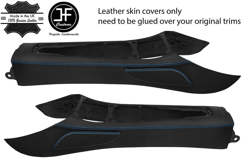BLUE STITCH CENTRE CONSOLE TUNNEL LEATHER COVER FITS BMW Z4 E85 E86 03-09