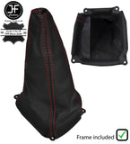 RED STITCH LEATHER MANUAL GEAR+PLASTIC FRAME FITS HONDA CRV CR-V 1995-2001